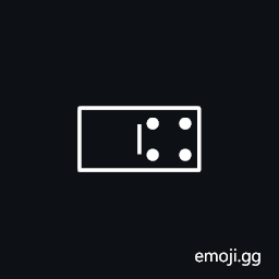 Domino Tile Horizontal-00-04 Symbol