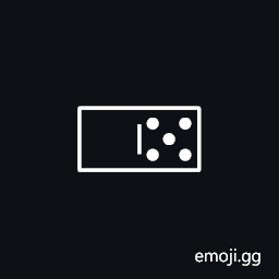 Domino Tile Horizontal-00-05 Symbol