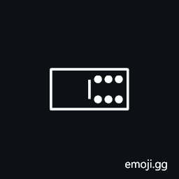 Domino Tile Horizontal-00-06 Symbol