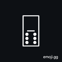 Domino Tile Vertical-00-06 Symbol