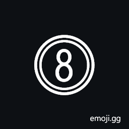 Double Circled Digit Eight Symbol