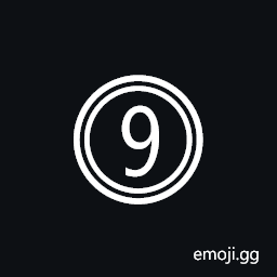 Double Circled Digit Nine Symbol