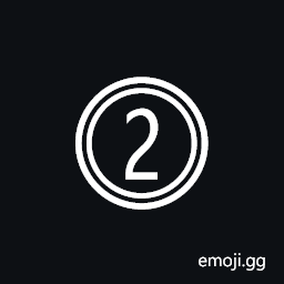 Double Circled Digit Two Symbol