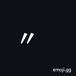 Double Prime Quotation Mark Symbol