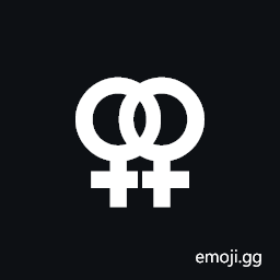 Doubled Female Sign Symbol