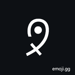 Downward Facing Notched Hook With Dot Symbol
