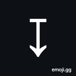 Downwards Arrow from Bar Symbol