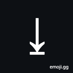 Downwards Arrow To Bar Symbol