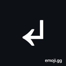 Downwards Arrow with Corner Leftwards Symbol