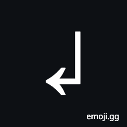 Downwards Arrow with Tip Leftwards Symbol