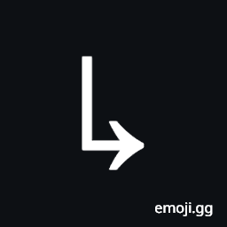 Downwards Arrow with Tip Rightwards Symbol