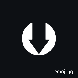 Downwards Black Circled White Arrow Symbol