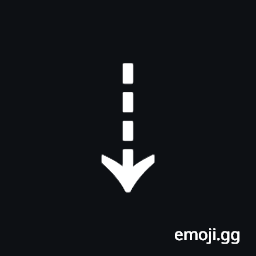 Downwards Dashed Arrow Symbol