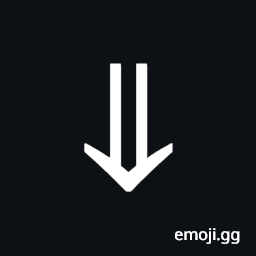Downwards Double Arrow Symbol