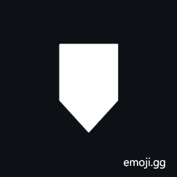 Downwards Finger-Post Arrow Symbol