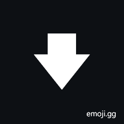 Downwards Heavy Arrow Symbol