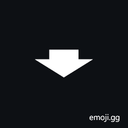 Downwards Heavy Compressed Arrow Symbol