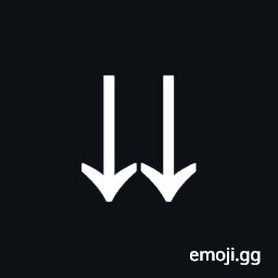 Downwards Paired Arrows Symbol