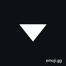 Downwards Triangle Arrowhead Symbol