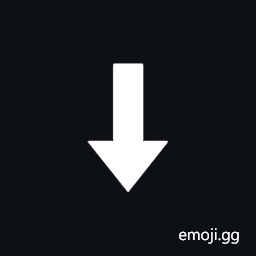 Downwards Triangle-Headed Arrow with Bold Shaft Symbol