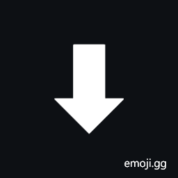 Downwards Triangle-Headed Arrow with Heavy Shaft Symbol