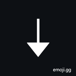 Downwards Triangle-Headed Arrow with Narrow Shaft Symbol