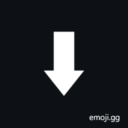 Downwards Triangle-Headed Arrow with Very Heavy Shaft Symbol
