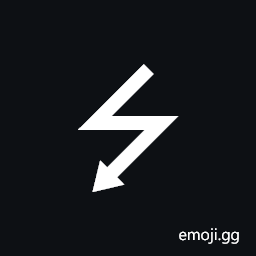 Downwards Triangle-Headed Zigzag Arrow Symbol