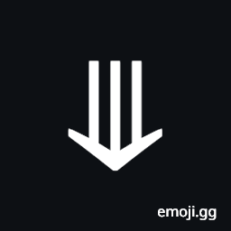 Downwards Triple Arrow Symbol