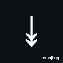 Downwards Two Headed Arrow Symbol
