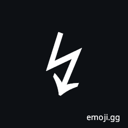 Downwards Zigzag Arrow Symbol