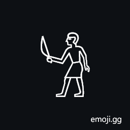 Egyptian Hieroglyph A068 Symbol