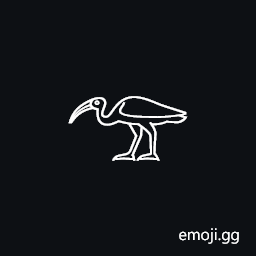 Egyptian Hieroglyph G028 Symbol