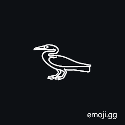 Egyptian Hieroglyph G035 Symbol