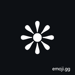 Eight Teardrop-Spoked Propeller Asterisk Symbol