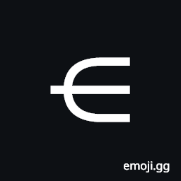 Element of with Long Horizontal Stroke Symbol