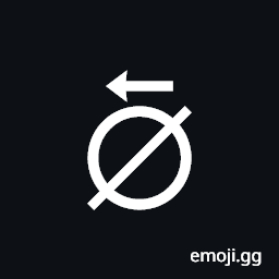 Empty Set with Left Arrow Above Symbol