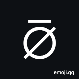 Empty Set with Overbar Symbol