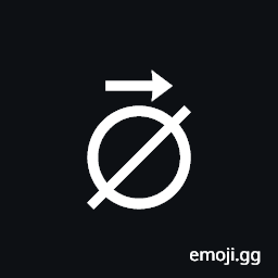 Empty Set with Right Arrow Above Symbol