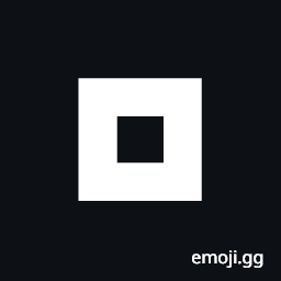 Extremely Heavy White Square Symbol