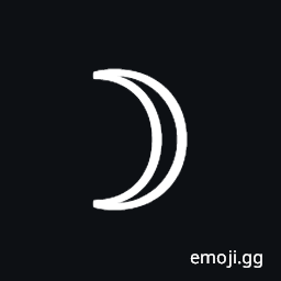 First Quarter Moon Symbol