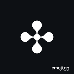 Four Balloon-Spoked Asterisk Symbol