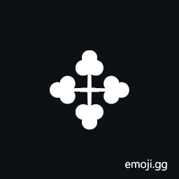 Four Club-Spoked Asterisk Symbol
