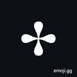 Four Teardrop-Spoked Asterisk Symbol