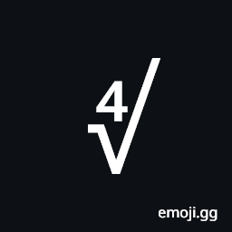 Fourth Root Symbol