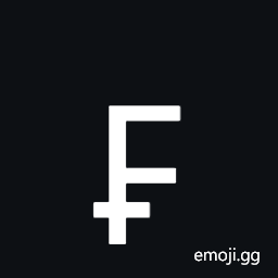 French Franc Sign Symbol