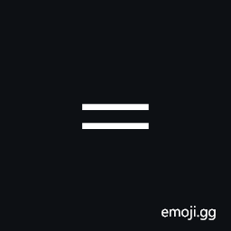 Fullwidth Equals Sign Symbol