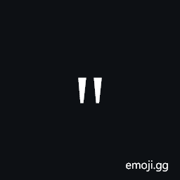 Fullwidth Quotation Mark Symbol