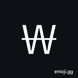 Fullwidth Won Sign Symbol