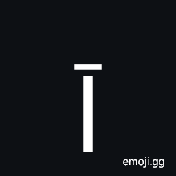 Greek Capital Letter Iota with Macron Symbol